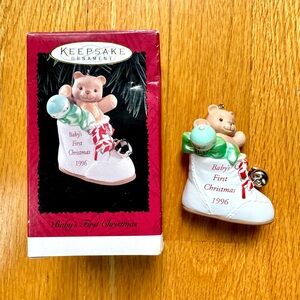Hallmark Keepsake Ornament Baby’s First Christmas 1996